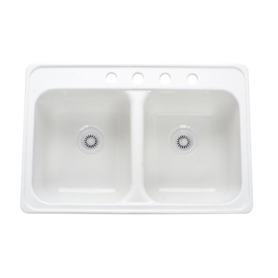 White Fiberglass Kitchen Sink Wayfair