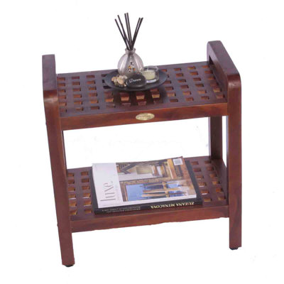 Decoteak Teak Grate Stool
