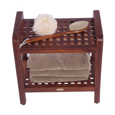 Decoteak Teak Grate Stool
