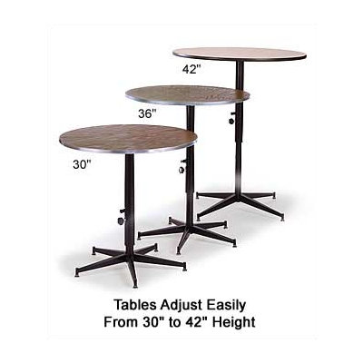 Midwest Folding Products Dual Height Cocktail Table with Plywood Top