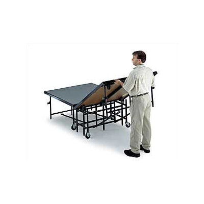 Midwest Folding Products 24" x 6' x 8' Mobile Stage with Carpeted Deck