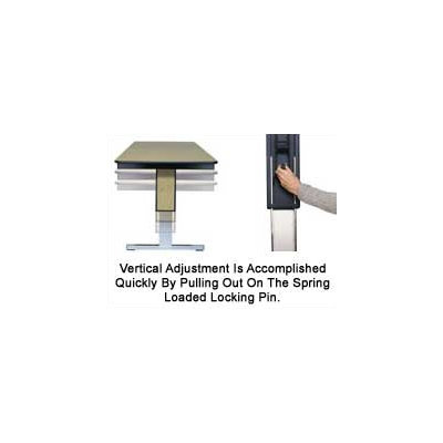 Midwest Folding Products 30" x 60" TLA Series Adjustable Height Conference Folding Table