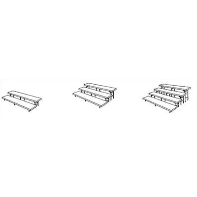 Midwest Folding Products Two-Level Straight Riser with Hardboard Deck