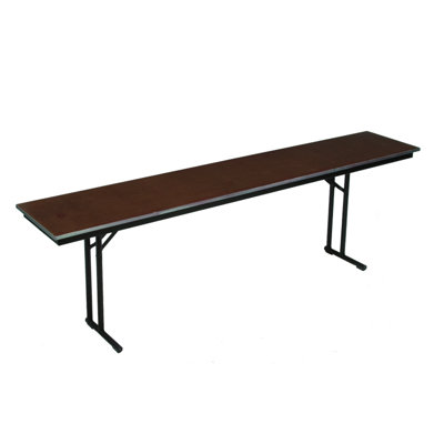 Midwest Folding Products Comfort Leg Seminar Table with Plywood Top