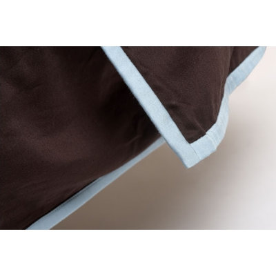 True Modern Starburst Bedding Collection in Brown and Blue