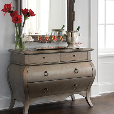 Click To Image : Bombe 4 Drawer Chest by HGTV Home Now