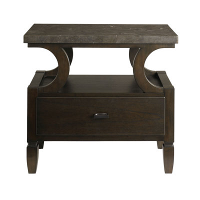 Click To Image : Voyage Nightstand with Blue Stone Top by HGTV Home Now