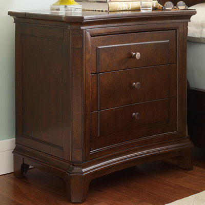 Modern Heritage 3 Drawer Nightstand by HGTV Home -image