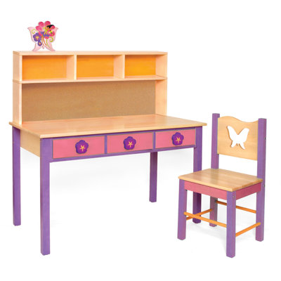 Room Magic Magic Garden 24" W Writing Desk and Chair Set