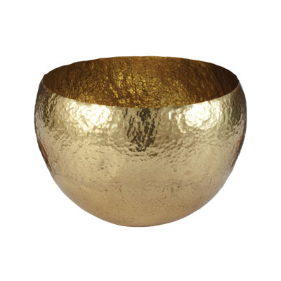 Lazy Susan USA Hammered Brass Bowl