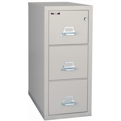 Fire King Three-Drawer Vertical Letter File