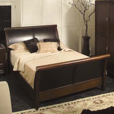 Fifth Avenue Queen Sleigh Bed by Leda Furniture -image