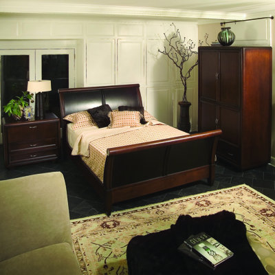 Fifth Avenue Queen Sleigh Bedroom Collection by Leda Furniture -image