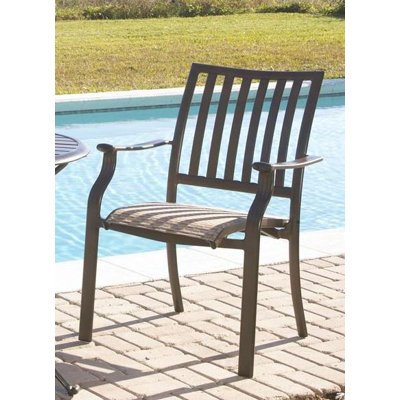 Panama Jack Outdoor Island Breeze Stacking Dining Arm Chair