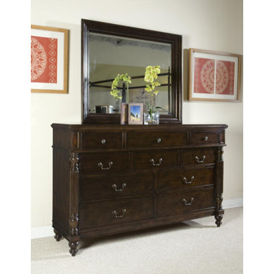 Old Havana 10 Drawer Dresser with Mirror by Panama Jack Outdoor -image