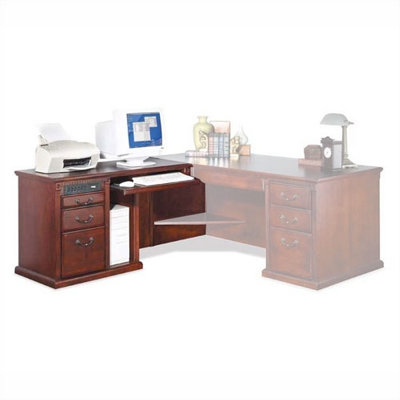 kathy ireland Home by Martin Furniture Huntington Club Right L-Shape Executive Desk