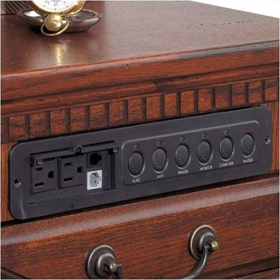 kathy ireland Home by Martin Furniture Huntington Club Right L-Shape Executive Desk