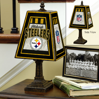 The Memory Company NFL 14" Art Glass Table Lamp