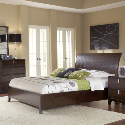 Legend Wood Storage Panel Bed by Modus Furniture -image