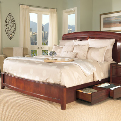 Brighton Storage Panel Bed by Modus Furniture -image