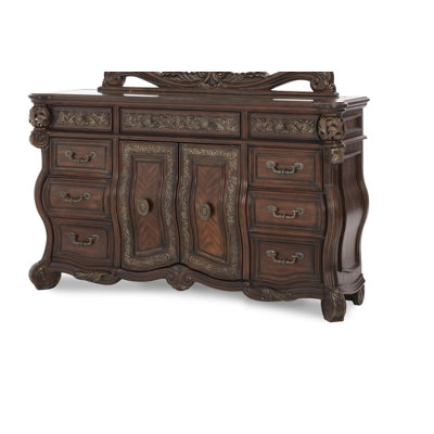 Click To Image : Essex Manor Dresser in Deep English Tea by Michael Amini Now
