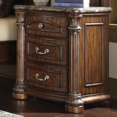 Monte Carlo II 3 Drawer Nightstand by Michael Amini -image