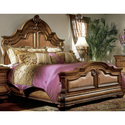 Click To Image : Tuscano Mansion Panel Bed by Michael Amini Now