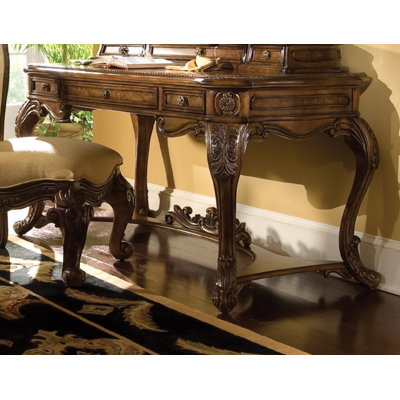 Michael Amini Palais Royale Vanity Set in Rococo Cognac
