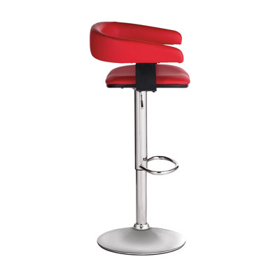 Sunpan Modern Sergio Faux Leather Adjustable Barstool
