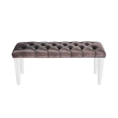 Sunpan Modern Glamour Faux Velvet Bench