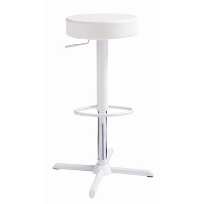 Sunpan Modern Franco Faux Leather Adjustable Barstool