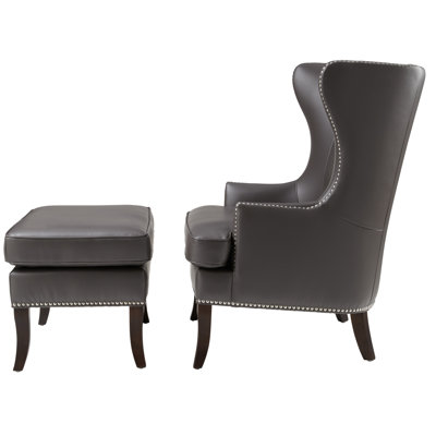 Sunpan Modern Royalton Chair and Ottoman