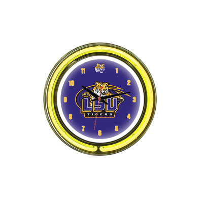 Wave 7 NCAA 14" Team Neon Wall Clock