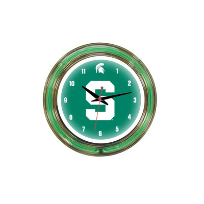Wave 7 NCAA 14" Team Neon Wall Clock