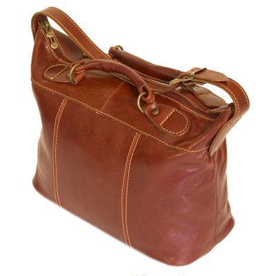 Floto Imports Piana Leather Mini Tote Handbag