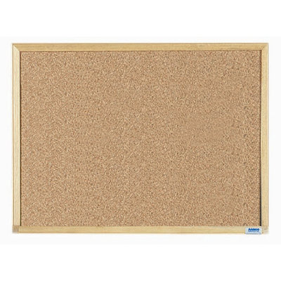 AARCO Economy Series Natural Pebble Grain Cork Bulletin Board