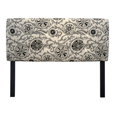 Suzani Vine Upholstered Headboard by Sole Designs -image