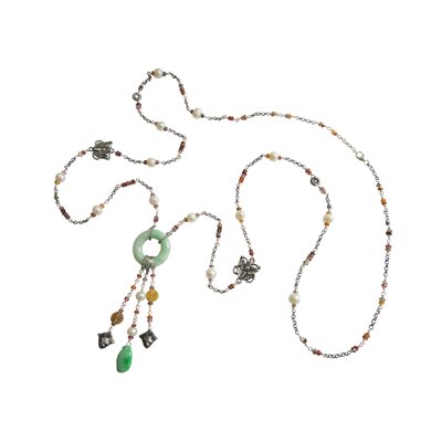 - Vivian-Yang-Sterling-Silver-Gemstone-Chinese-Graceful-Charm-Necklace