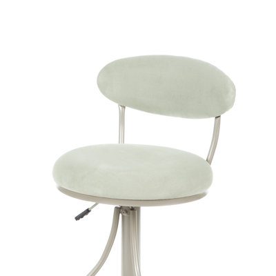 Hillsdale Furniture Venus Adjustable Swivel Bar Stool - Atmosphere Faux Suede