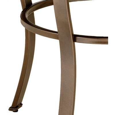 Hillsdale Furniture Brookside Bar Height Glass Bistro Table with Diamond Back Swivel Bar Stools