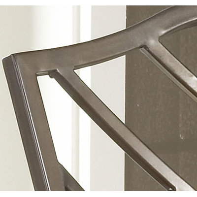 Hillsdale Furniture Brookside Bar Height Glass Bistro Table with Hanover Stools