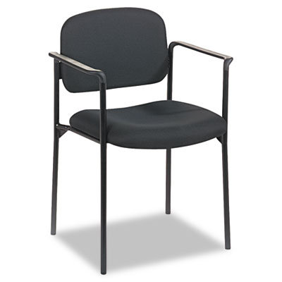 Basyx by HON Four-High Stacking Fabric Chair with Leg Base