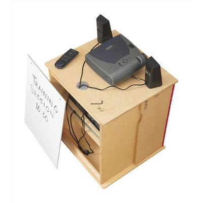 Jonti-Craft KYDZ Lockable Presentation Cart - Rectangular (24" x 23")
