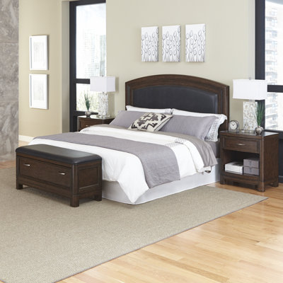Crescent Hill Panel 4 Piece Bedroom Collection by Home Styles -image
