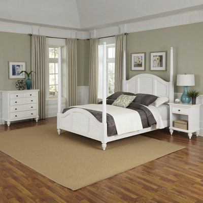 Click To Image : Bermuda Four Poster 3 Piece Bedroom Collection by Home Styles Now