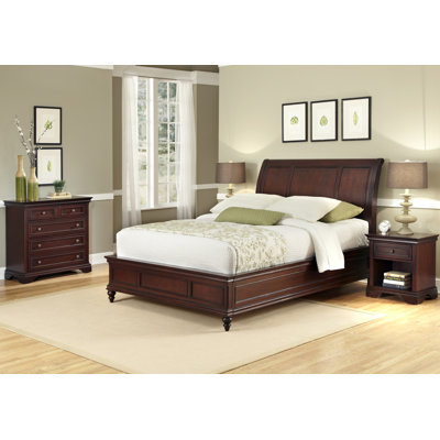Lafayette 3 Piece Sleigh Headboard Bedroom Collection by Home Styles -image