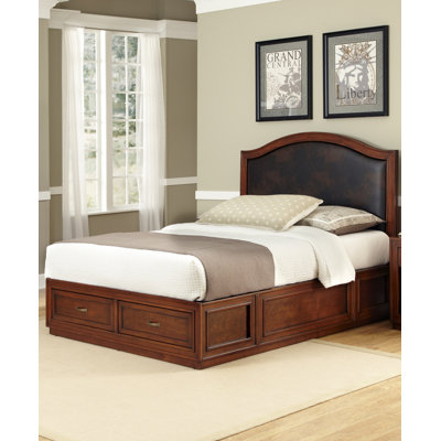 Duet Queen Storage Platform Bed by Home Styles -image