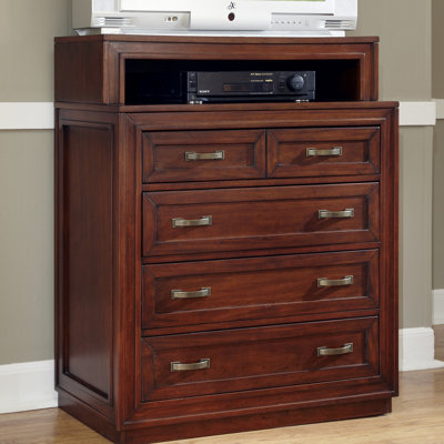 Duet 5 Drawer Media Chest by Home Styles -image