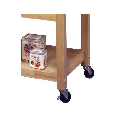 Home Styles Kitchen Cart with Stainless Steel Top