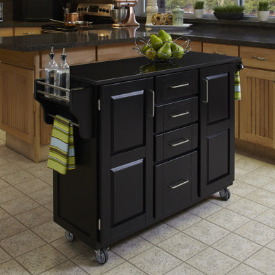 Home Styles Kitchen Cart with Granite Top